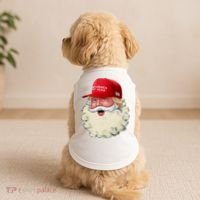 Christmas Santa Claus Donald Trump Make America Great Again Doggie Tank thumb 2