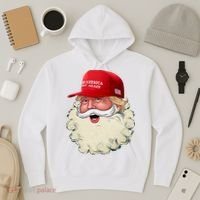 Christmas Santa Claus Donald Trump Make America Great Again Hoodie thumb 3