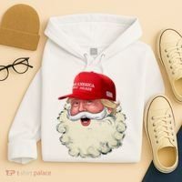 Christmas Santa Claus Donald Trump Make America Great Again Hoodie thumb 4