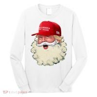 Christmas Santa Claus Donald Trump Make America Great Again Long Sleeve Shirt thumb 0