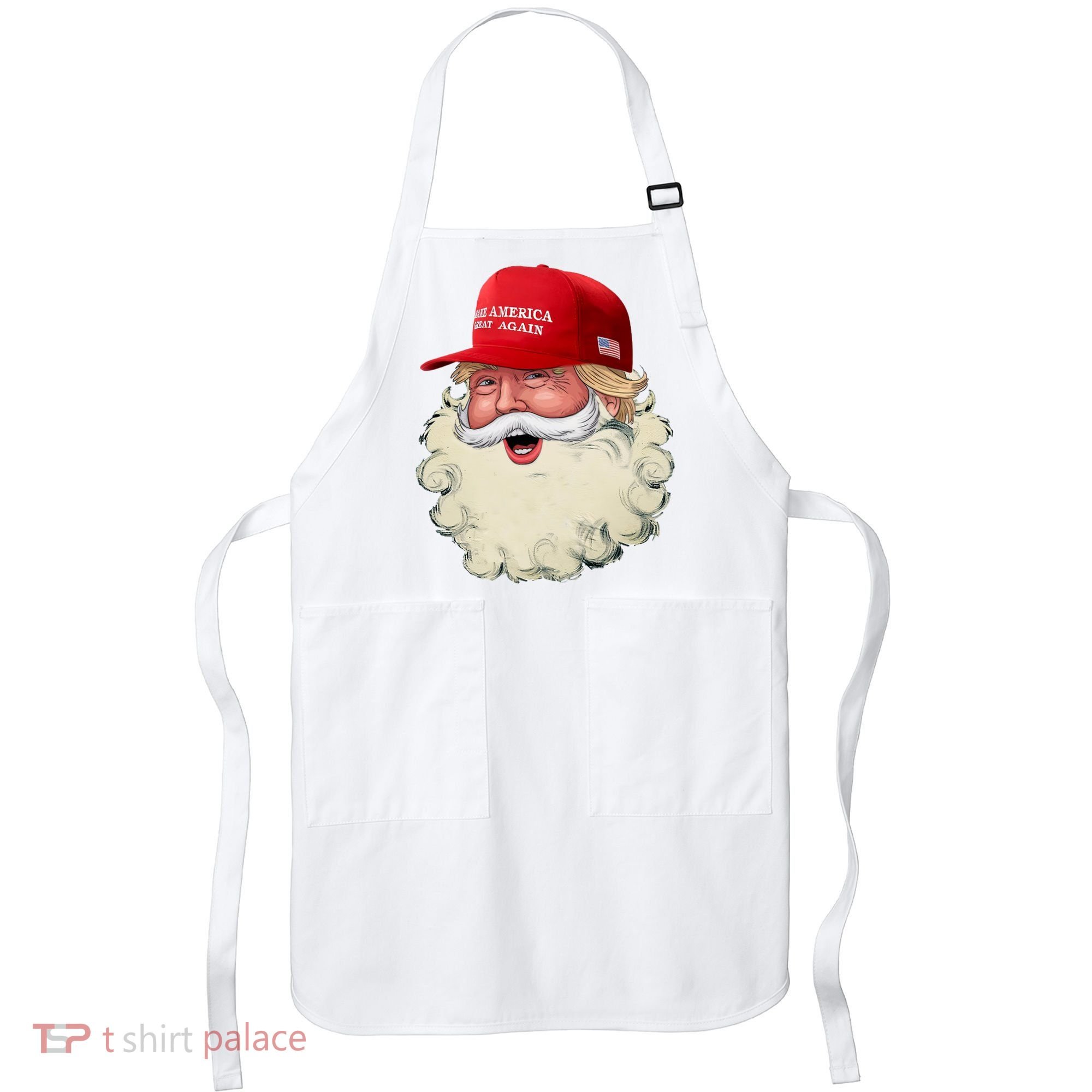 Christmas Santa Claus Donald Trump Make America Great Again Apron