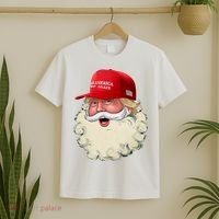 Christmas Santa Claus Donald Trump Make America Great Again T-Shirt thumb 2