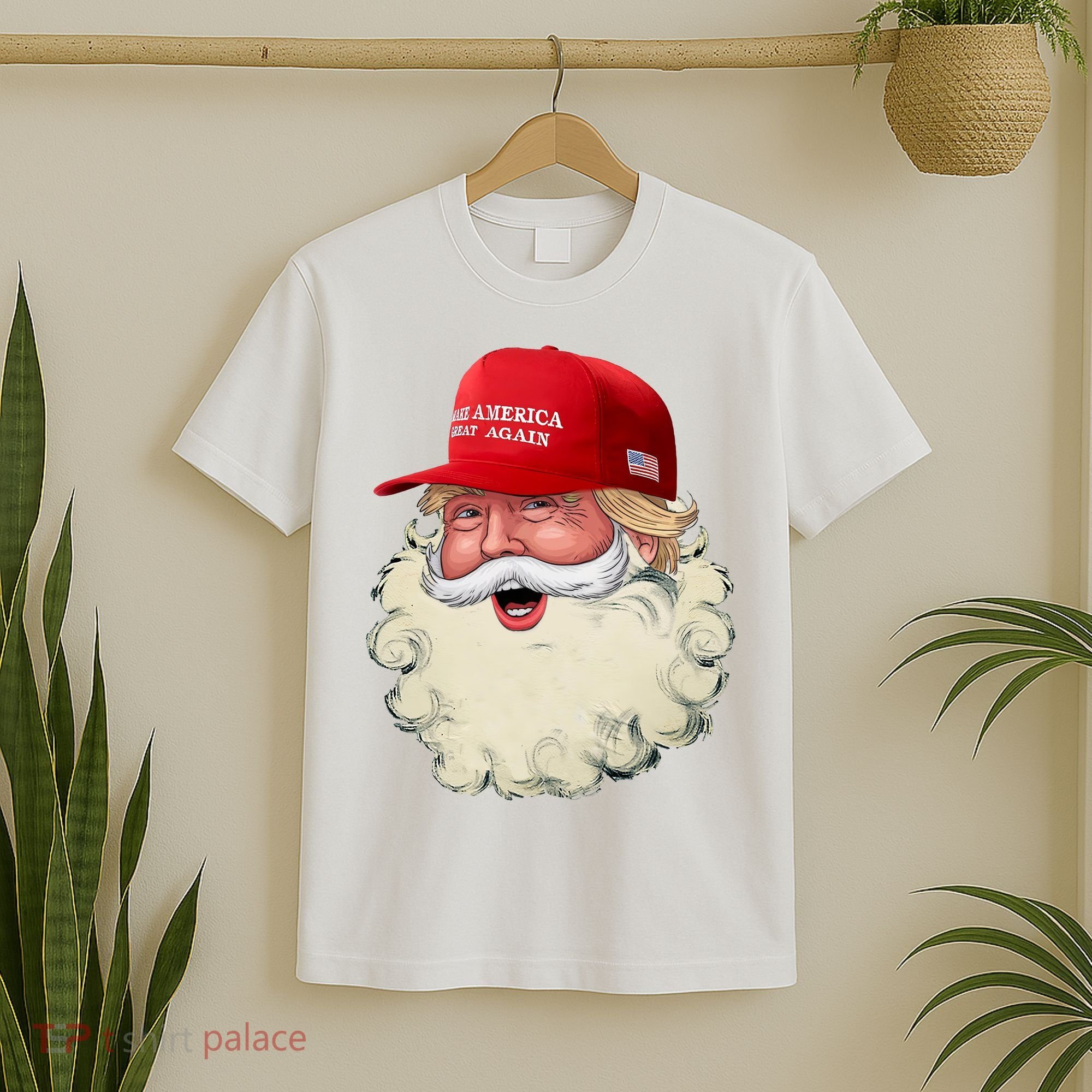 Christmas Santa Claus Donald Trump Make America Great Again T-Shirt