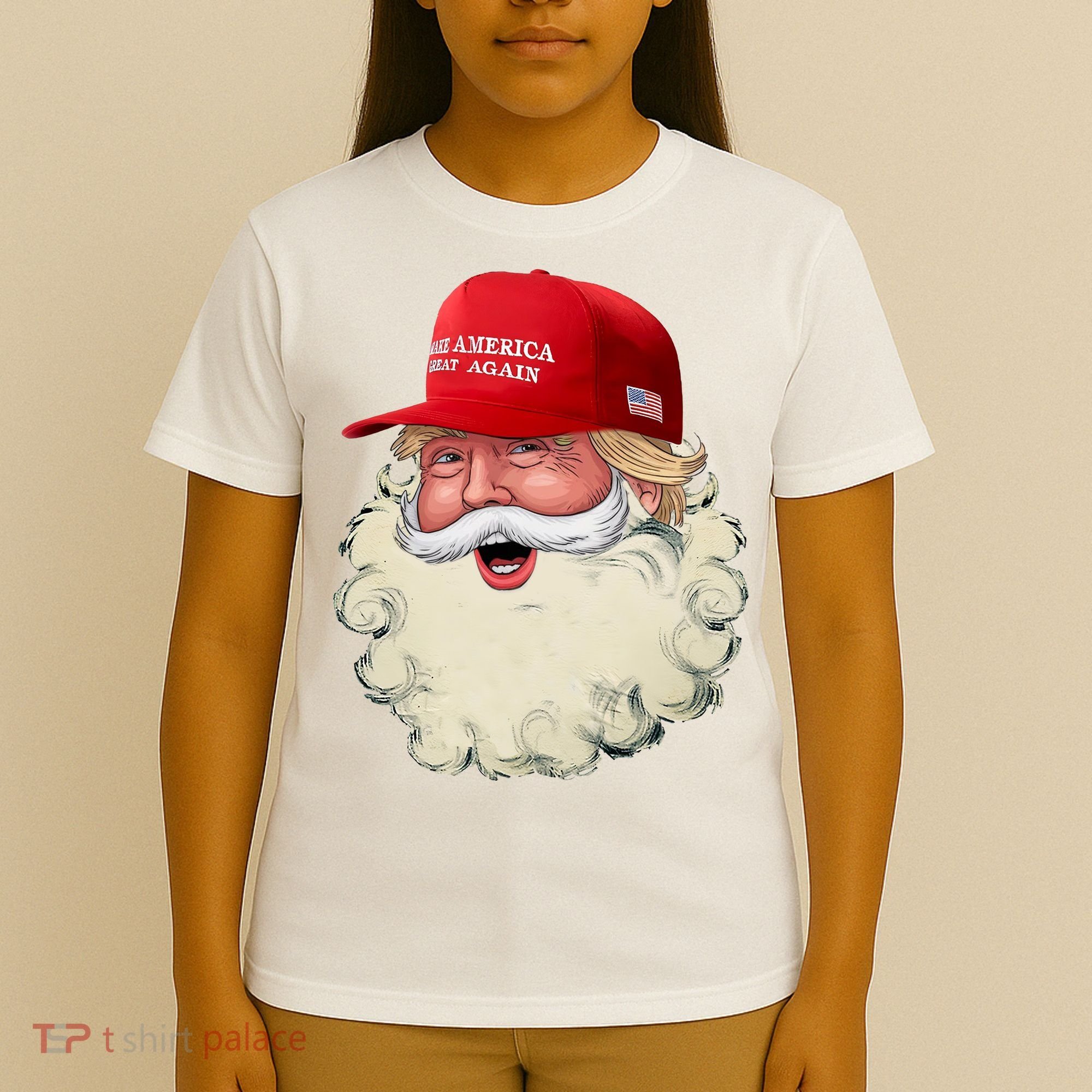 Christmas Santa Claus Donald Trump Make America Great Again T-Shirt