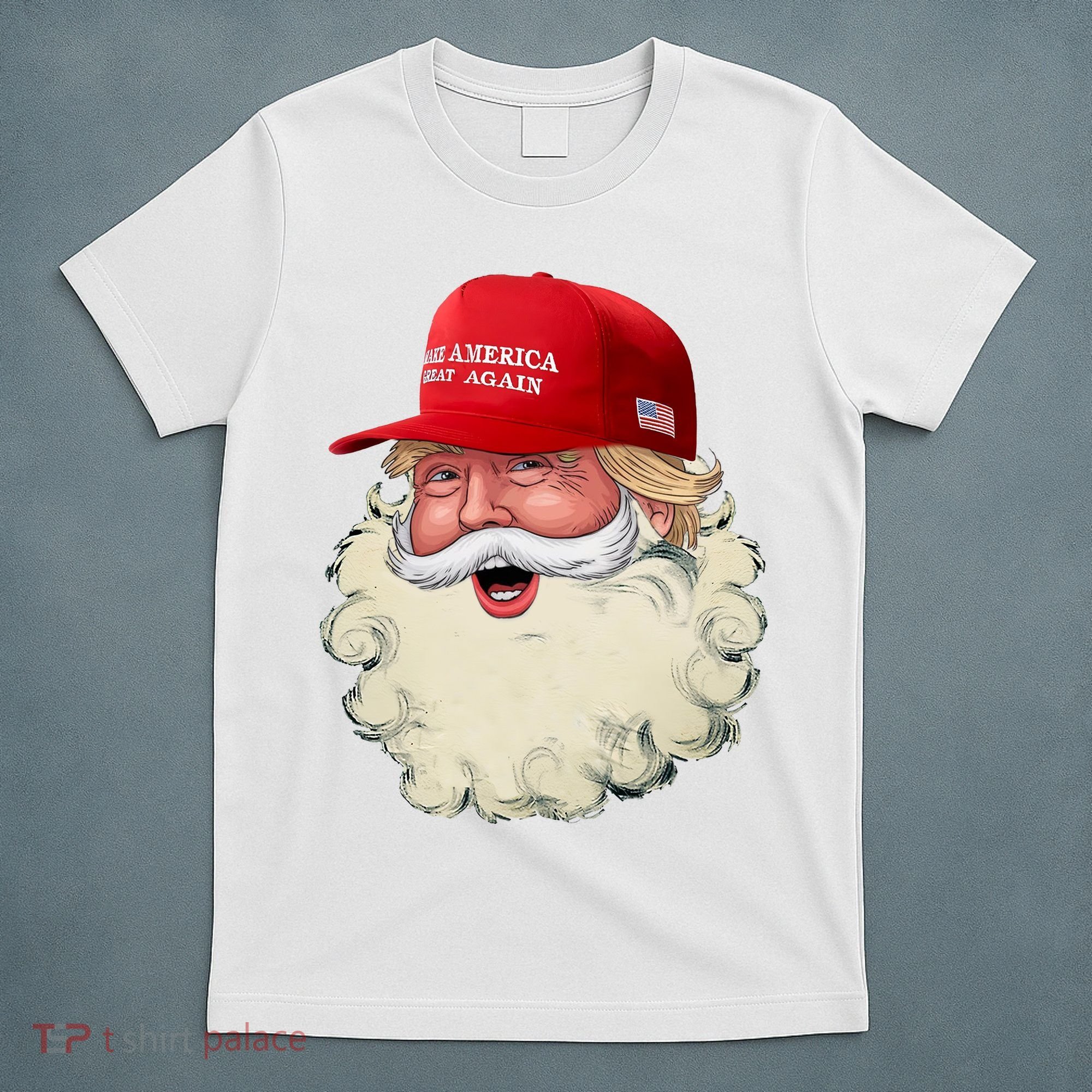 Christmas Santa Claus Donald Trump Make America Great Again T-Shirt