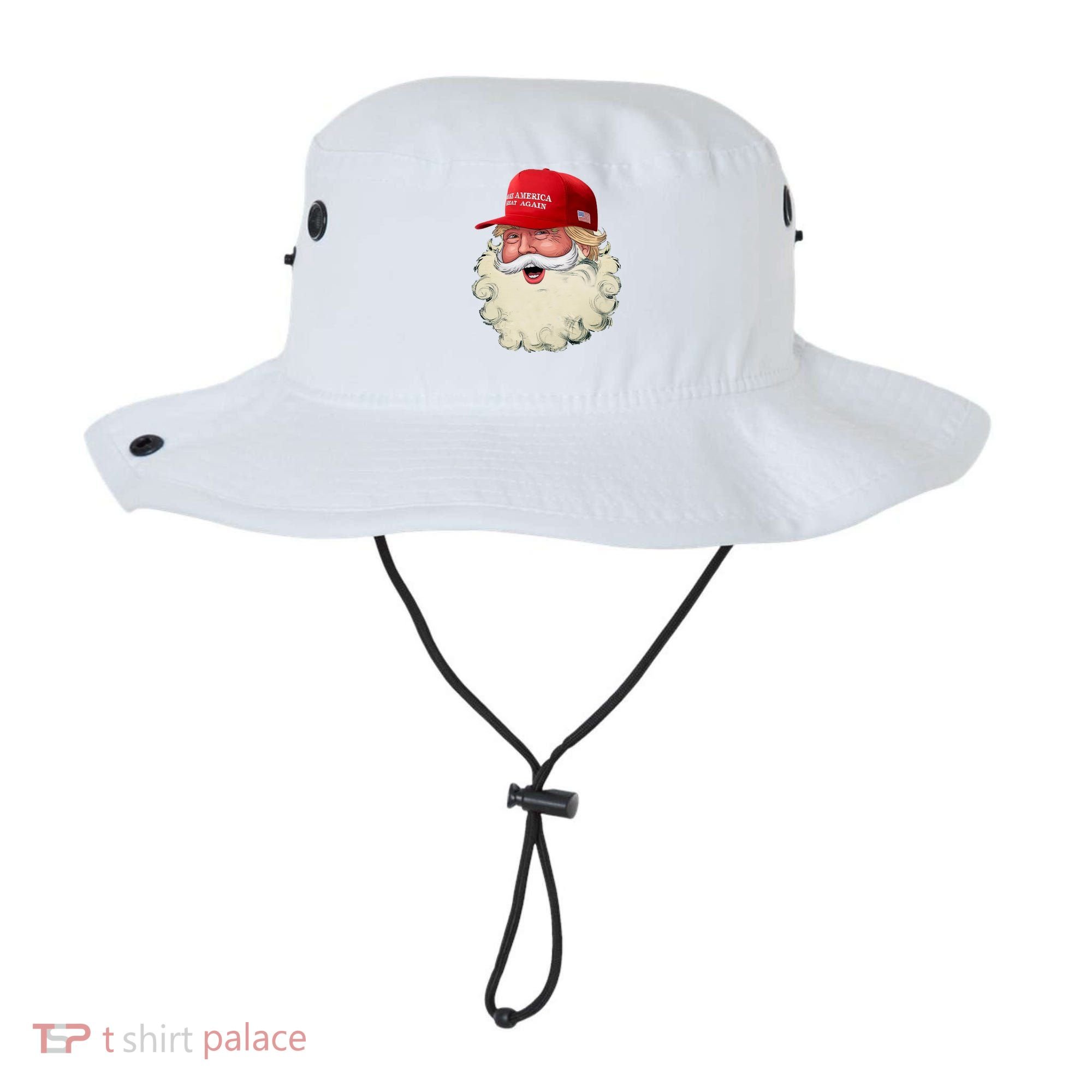 Christmas Santa Claus Donald Trump Make America Great Again Bucket Hat