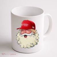 Christmas Santa Claus Donald Trump Make America Great Again Coffee Mug thumb 1