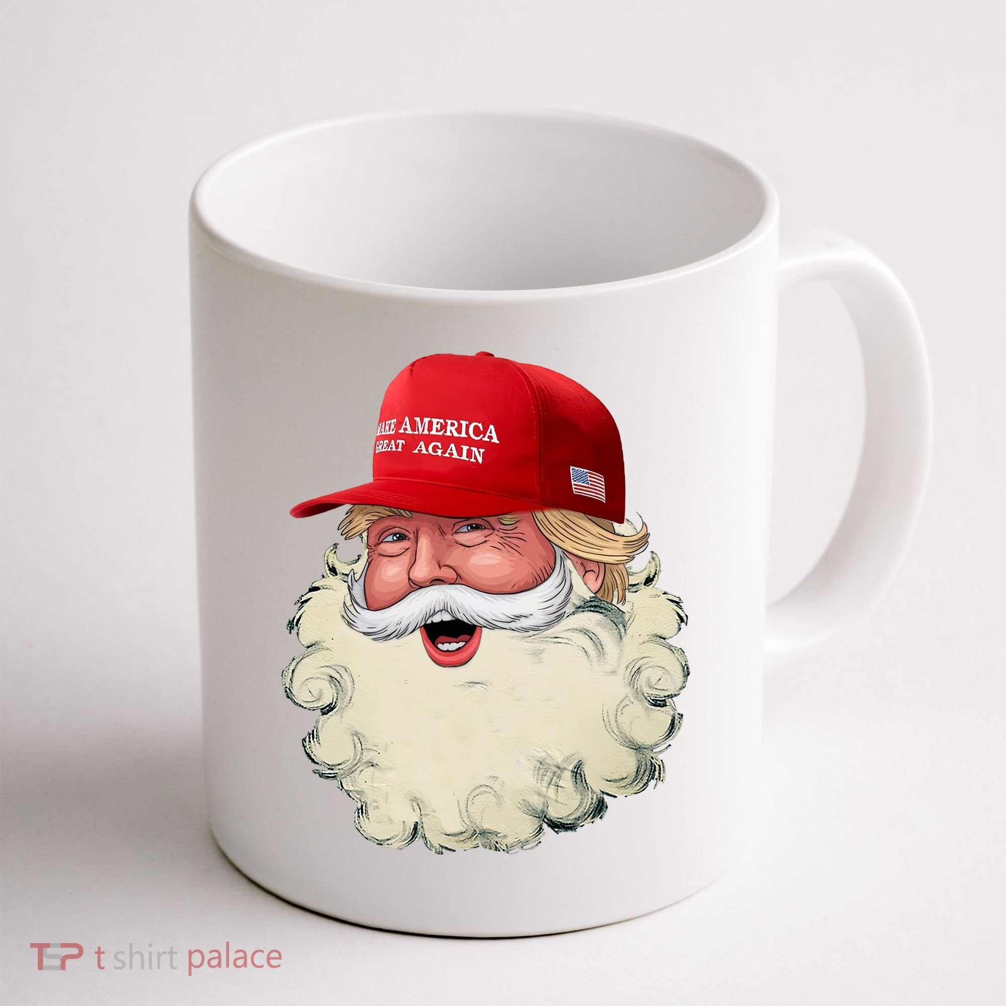 Christmas Santa Claus Donald Trump Make America Great Again Coffee Mug