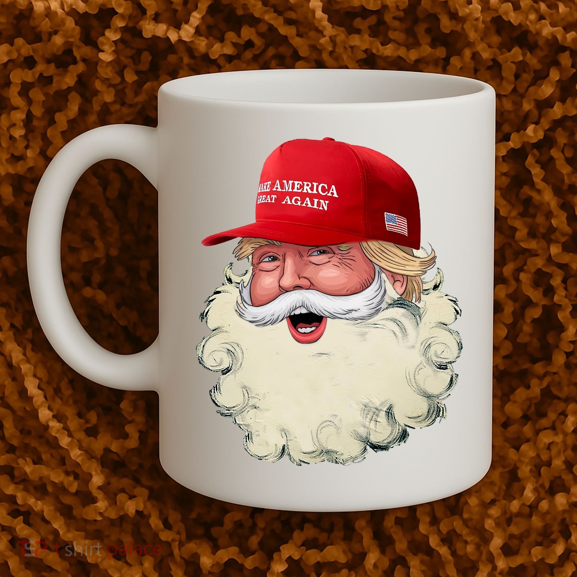 Christmas Santa Claus Donald Trump Make America Great Again Coffee Mug