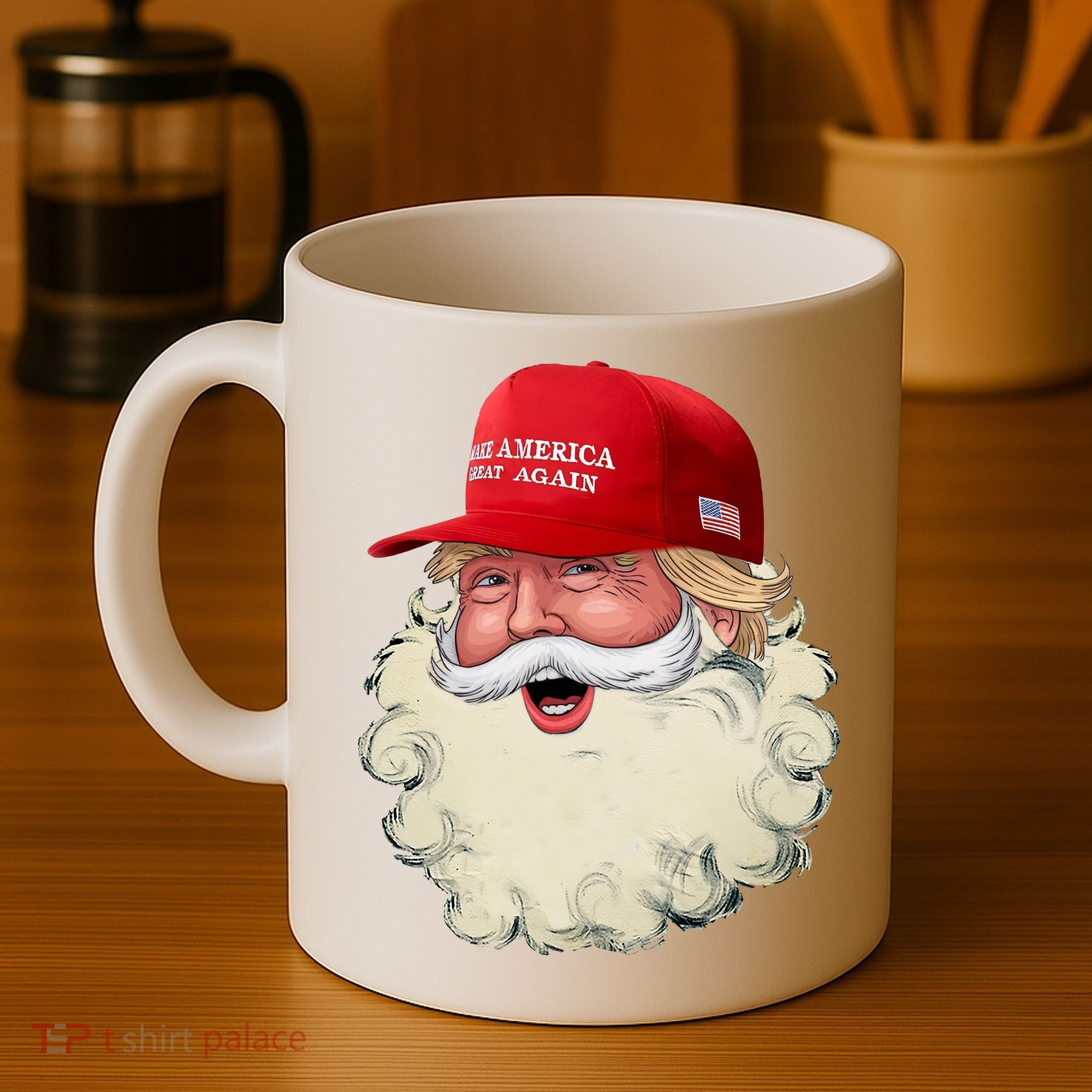 Christmas Santa Claus Donald Trump Make America Great Again Coffee Mug