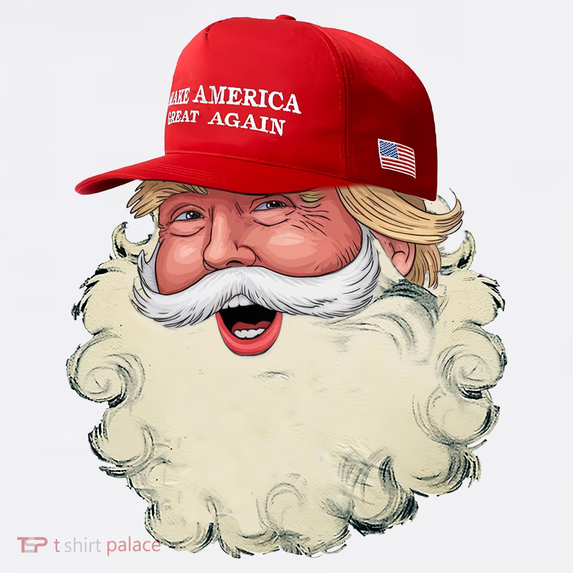 Christmas Santa Claus Donald Trump Make America Great Again Women's Hoodie