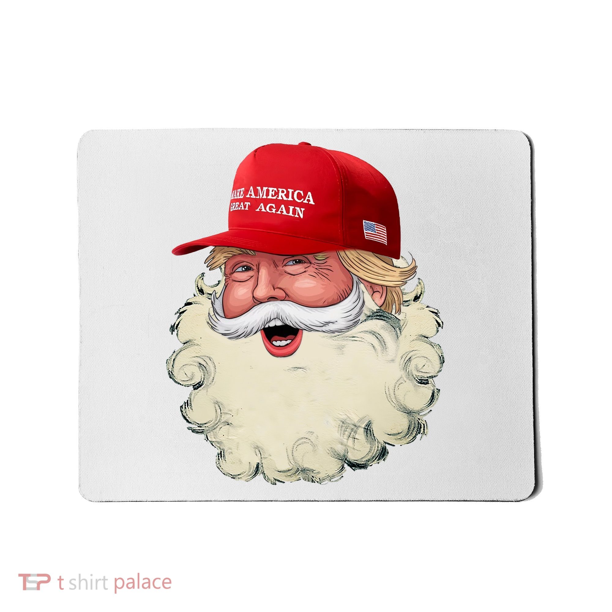 Christmas Santa Claus Donald Trump Make America Great Again Mousepad
