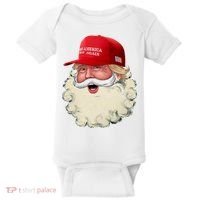 Christmas Santa Claus Donald Trump Make America Great Again Baby Bodysuit thumb 0