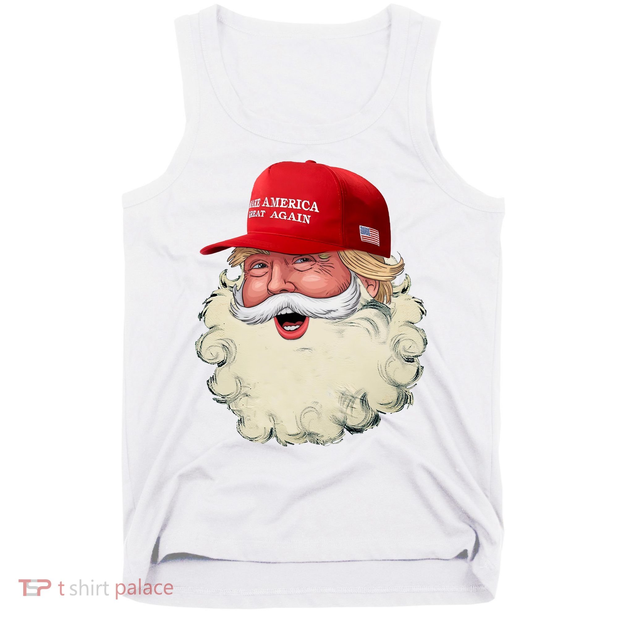 Christmas Santa Claus Donald Trump Make America Great Again Tank Top