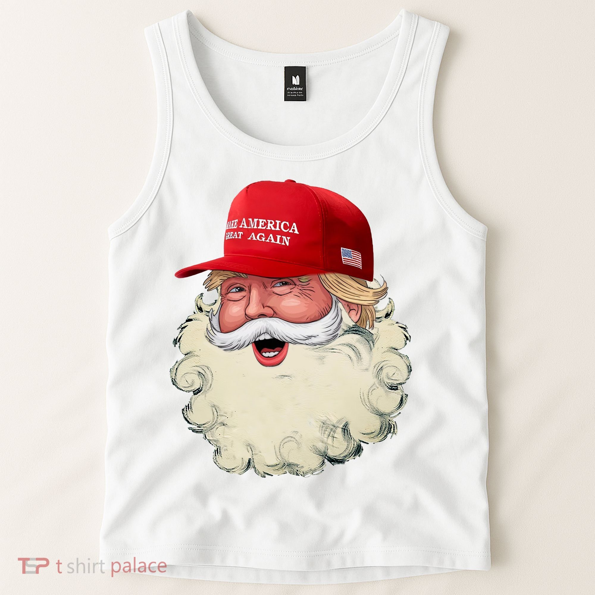Christmas Santa Claus Donald Trump Make America Great Again Tank Top