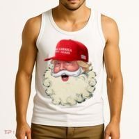 Christmas Santa Claus Donald Trump Make America Great Again Tank Top thumb 3