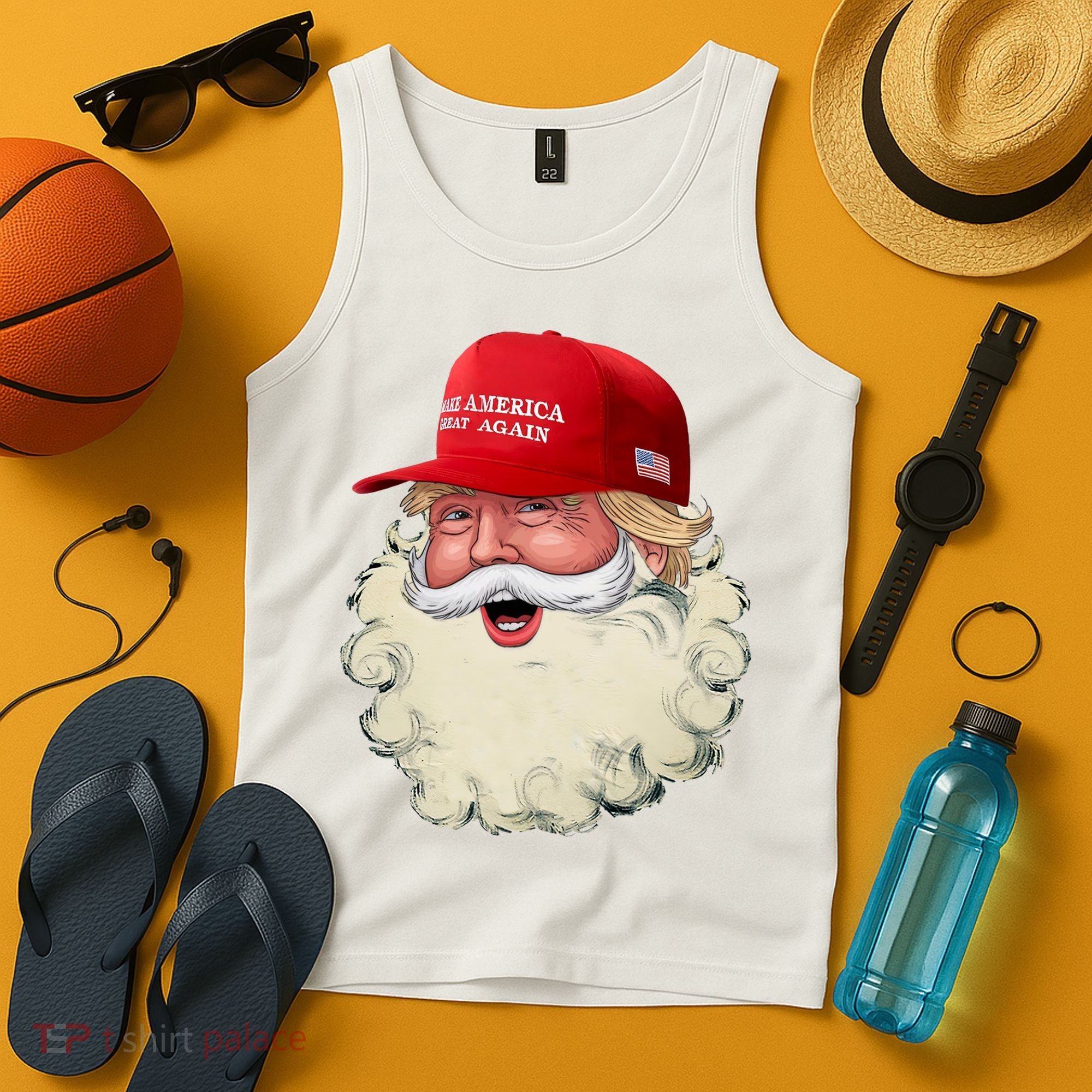 Christmas Santa Claus Donald Trump Make America Great Again Tank Top