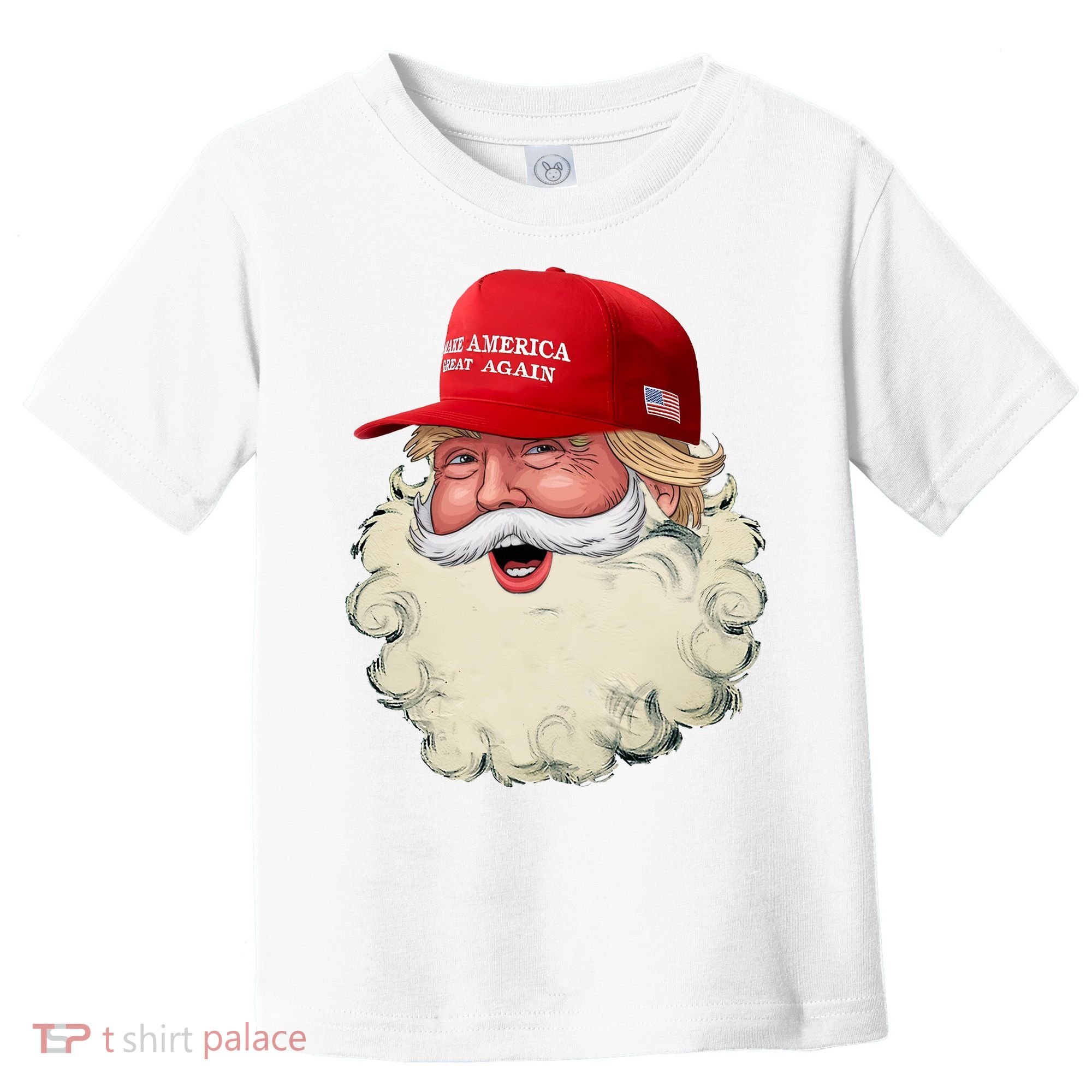 Christmas Santa Claus Donald Trump Make America Great Again Toddler T-Shirt