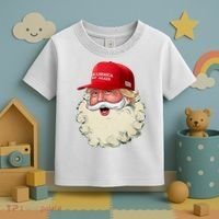 Christmas Santa Claus Donald Trump Make America Great Again Toddler T-Shirt thumb 3