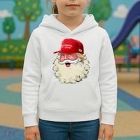Christmas Santa Claus Donald Trump Make America Great Again Kids Hoodie thumb 3
