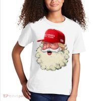 Christmas Santa Claus Donald Trump Make America Great Again Kids T-Shirt thumb 2