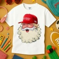 Christmas Santa Claus Donald Trump Make America Great Again Kids T-Shirt thumb 3