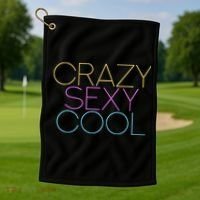 Crazy Sexy Cool Golf Towel thumb 1