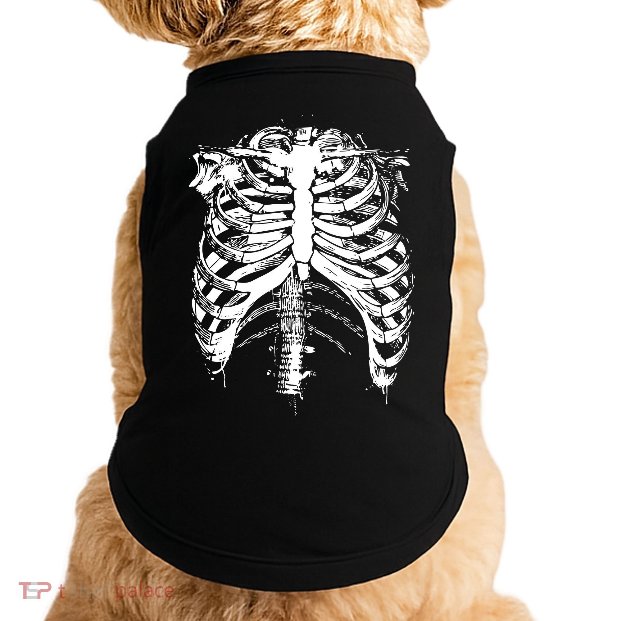 Cool Skeleton Costume Halloween Doggie Tank
