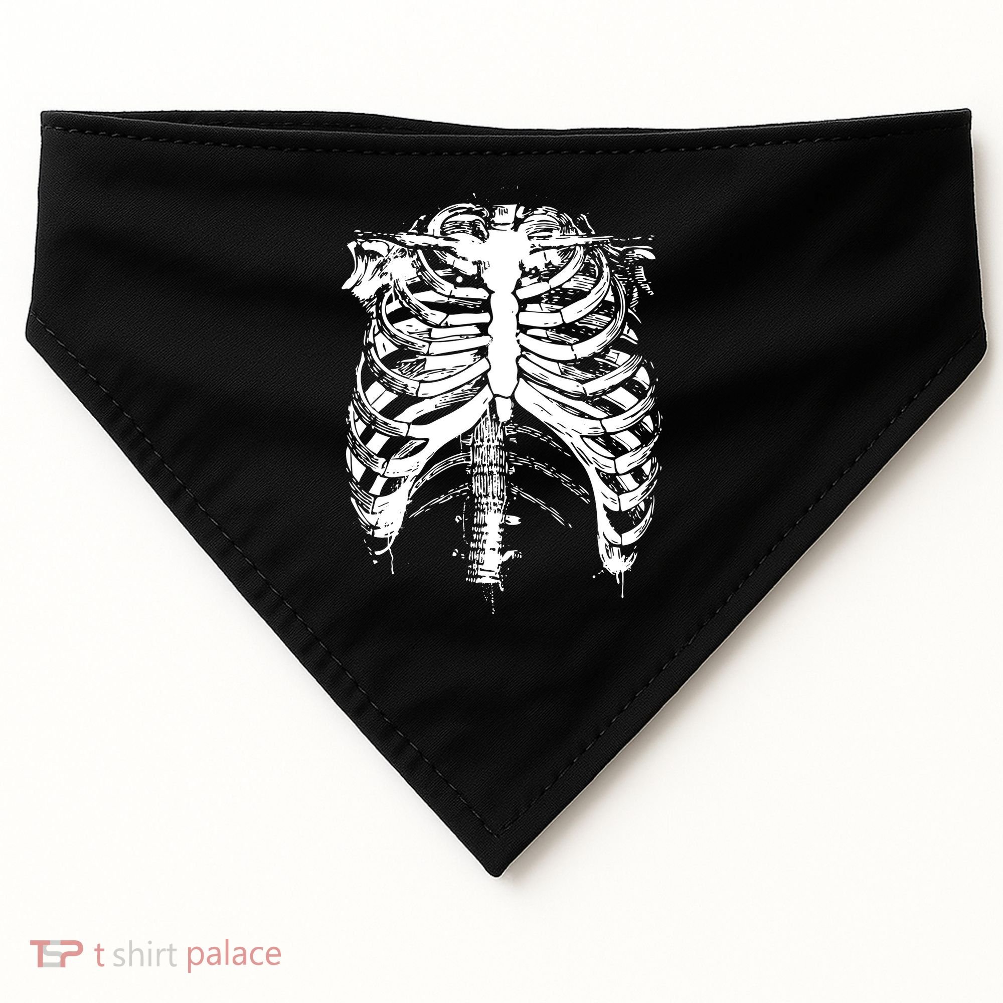 Cool Skeleton Costume Halloween USA-Made Doggie Bandana
