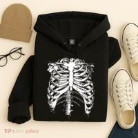 Cool Skeleton Costume Halloween Hoodie thumb 4