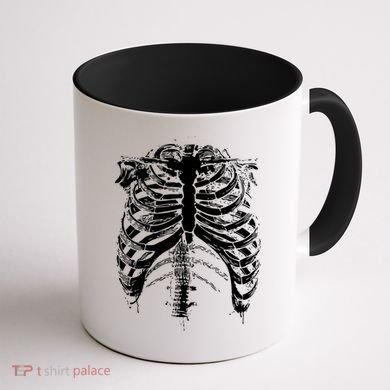 Cool Skeleton Costume Halloween Coffee Mug back
