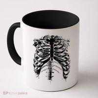 Cool Skeleton Costume Halloween Coffee Mug thumb 0