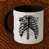 Cool Skeleton Costume Halloween Coffee Mug thumb 2