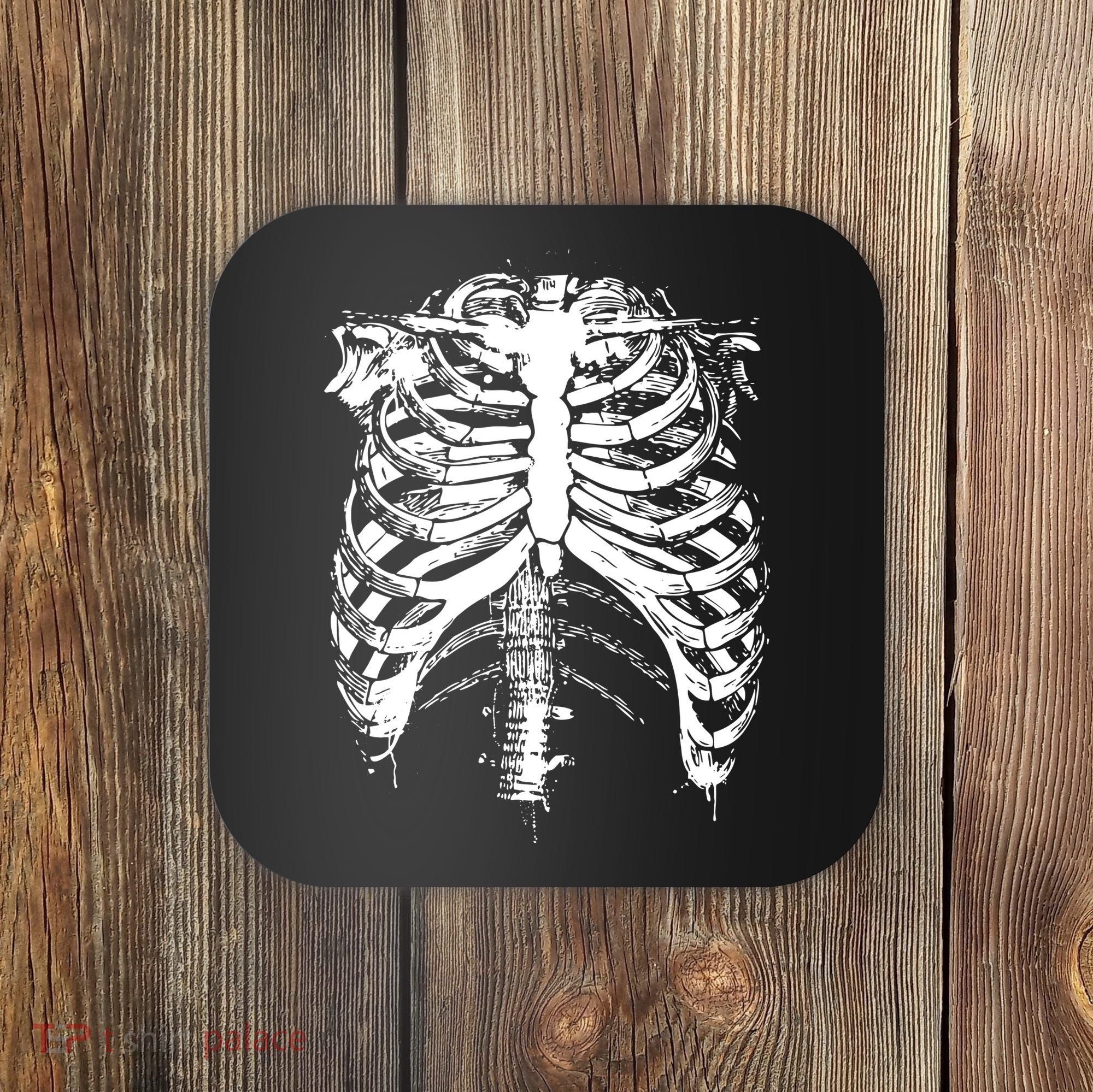 Cool Skeleton Costume Halloween Coaster
