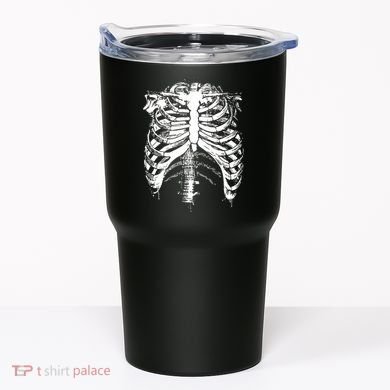 Cool Skeleton Costume Halloween Tumbler