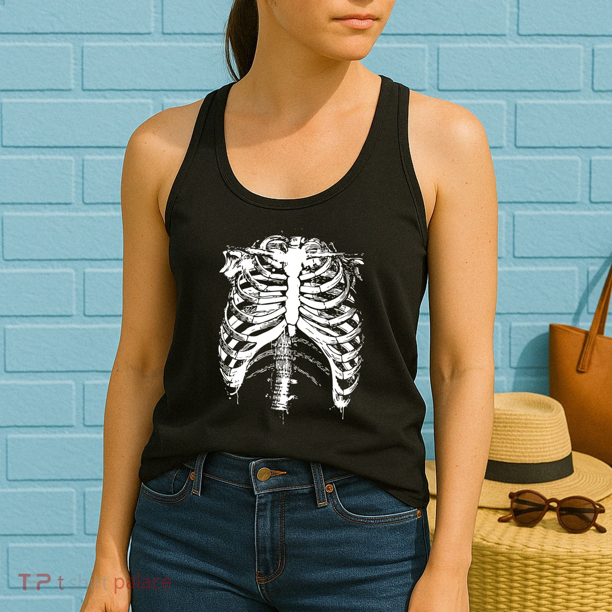 Cool Skeleton Costume Halloween Women's Tank Top