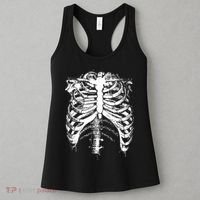 Cool Skeleton Costume Halloween Women's Tank Top thumb 3