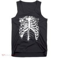 Cool Skeleton Costume Halloween Tank Top thumb 0