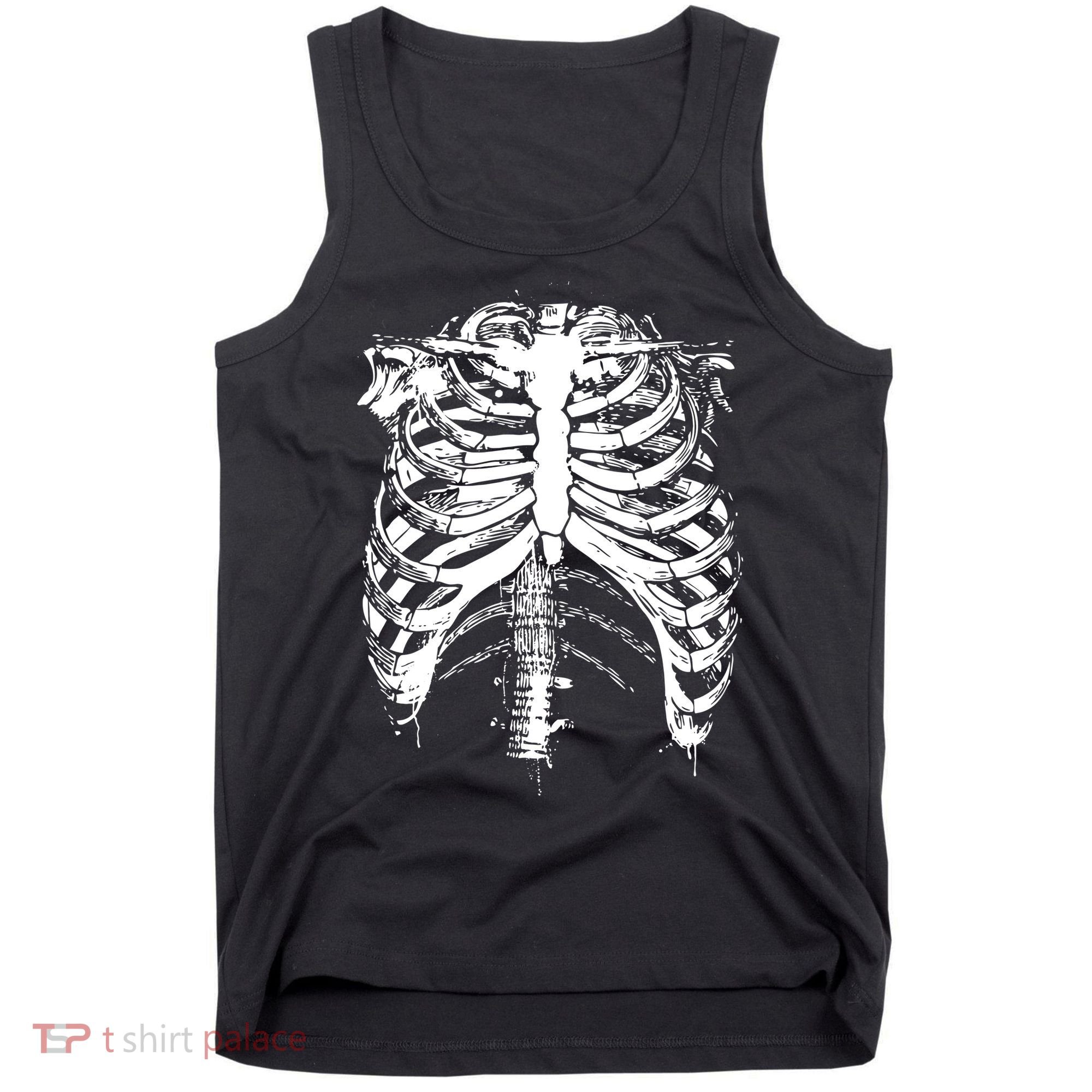 Cool Skeleton Costume Halloween Tank Top