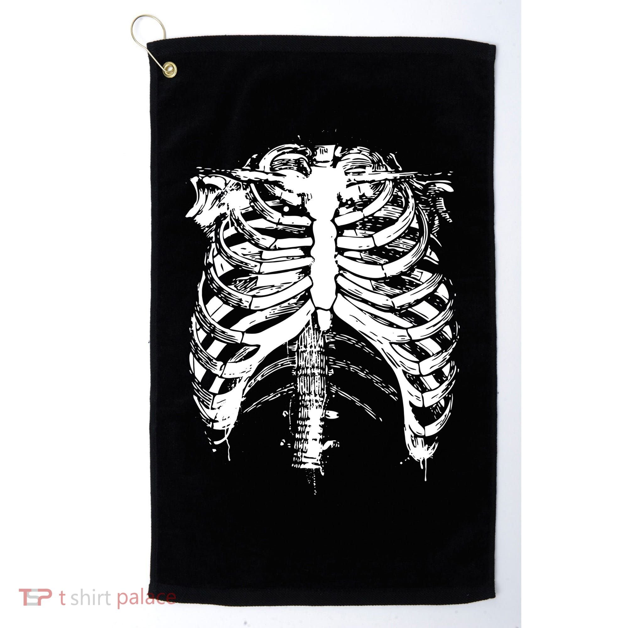 Cool Skeleton Costume Halloween Golf Towel