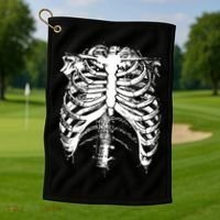 Cool Skeleton Costume Halloween Golf Towel thumb 1
