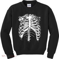 Cool Skeleton Costume Halloween Kids Sweatshirt thumb 0