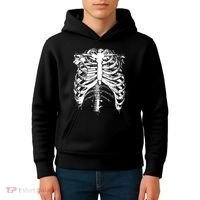 Cool Skeleton Costume Halloween Kids Hoodie thumb 4