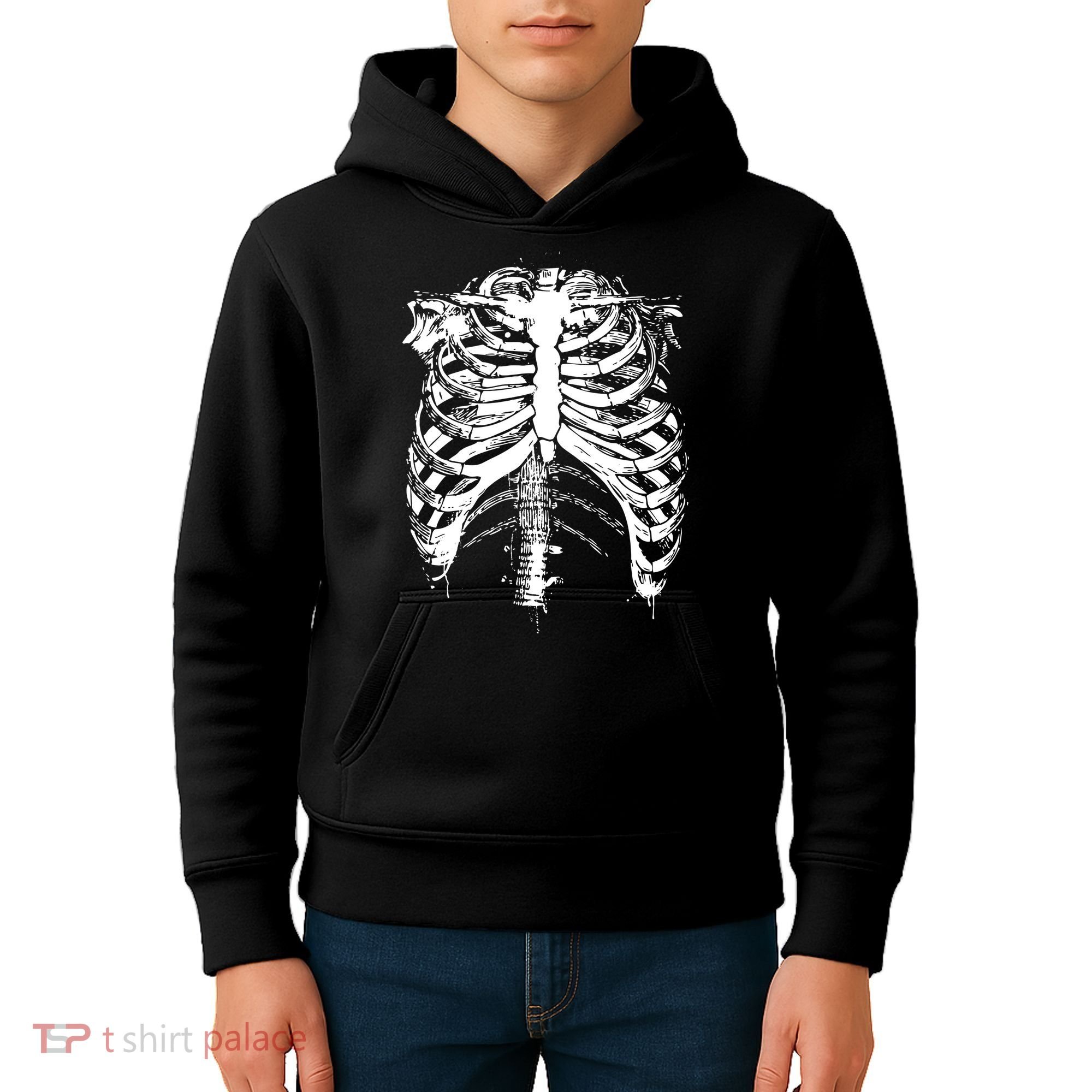 Cool Skeleton Costume Halloween Kids Hoodie