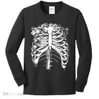 Cool Skeleton Costume Halloween Kids Long Sleeve Shirt thumb 0