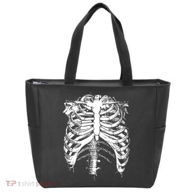 Cool Skeleton Costume Halloween Tote Bag