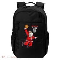 Christmas Santa Claus Dunking A Basketball Boys Xmas Gift Backpack thumb 0