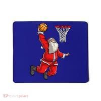 Christmas Santa Claus Dunking A Basketball Boys Xmas Gift Mousepad thumb 0