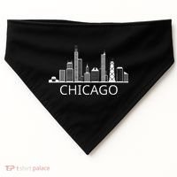 Chicago Skyline USA-Made Doggie Bandana thumb 0