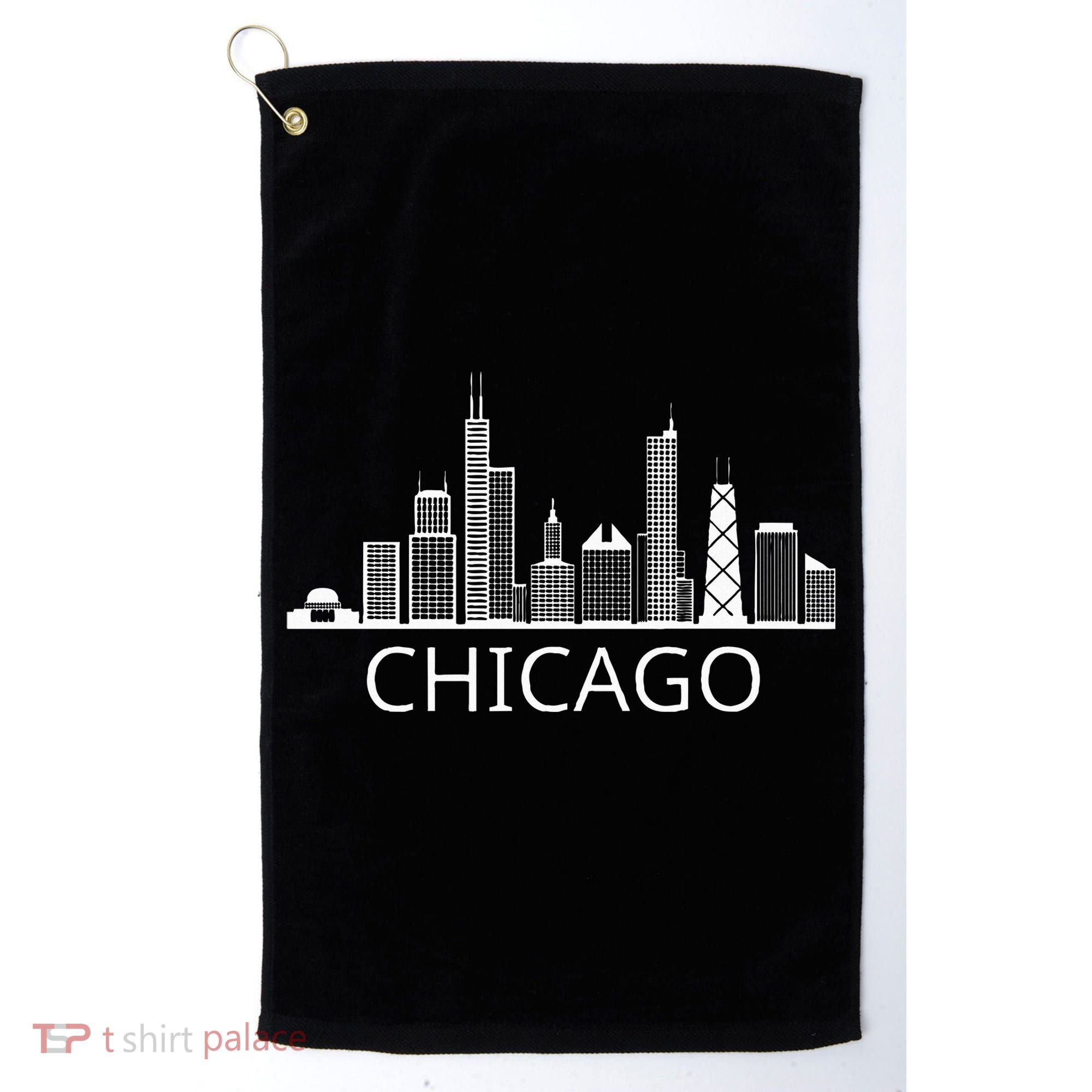 Chicago Skyline Golf Towel